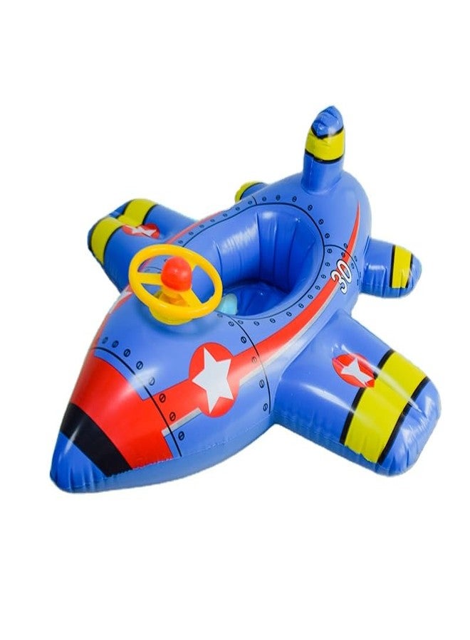 PRISO Swimming Baby Pool Plane Rings for Kids Inflatable Plane Swiming Learning Float Steering Handle Design Suitable Child Girls and Boys Use Tube. - Image 1