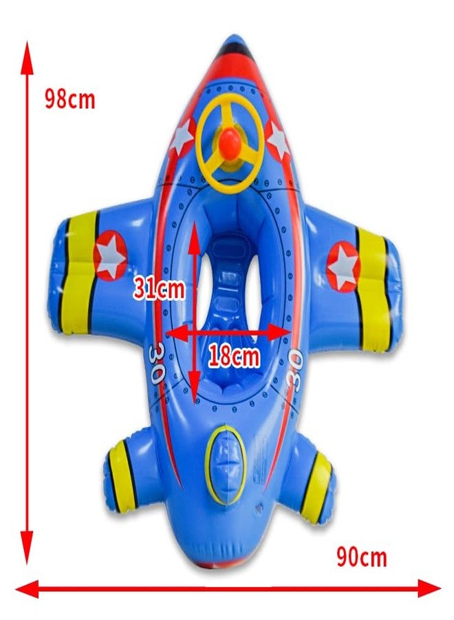 PRISO Swimming Baby Pool Plane Rings for Kids Inflatable Plane Swiming Learning Float Steering Handle Design Suitable Child Girls and Boys Use Tube. - Image 5