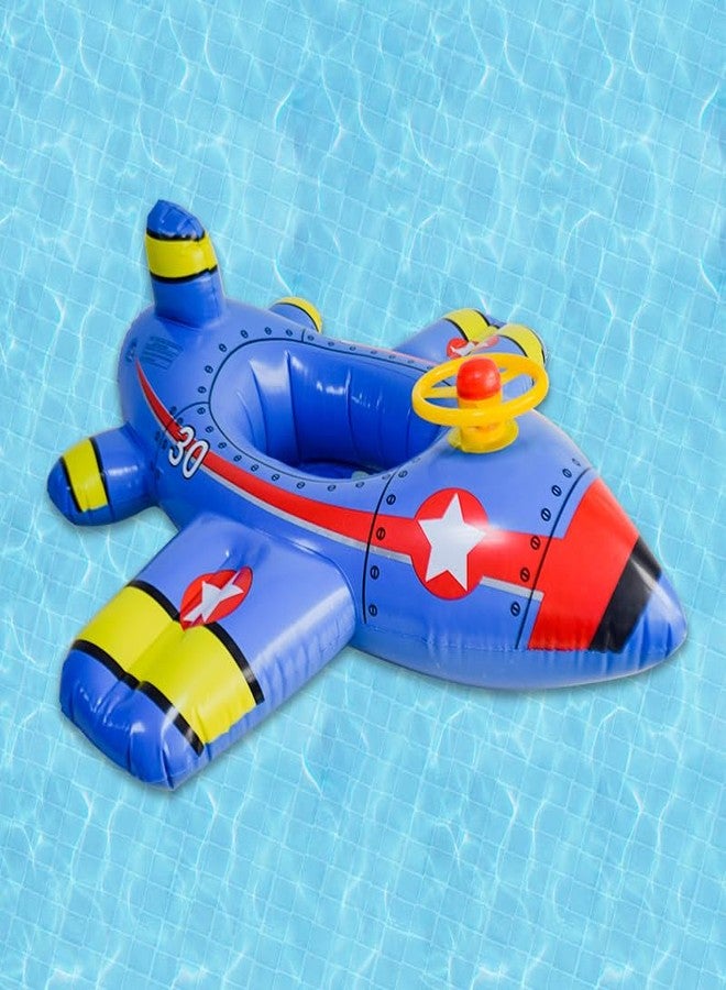 PRISO Swimming Baby Pool Plane Rings for Kids Inflatable Plane Swiming Learning Float Steering Handle Design Suitable Child Girls and Boys Use Tube. - Image 2