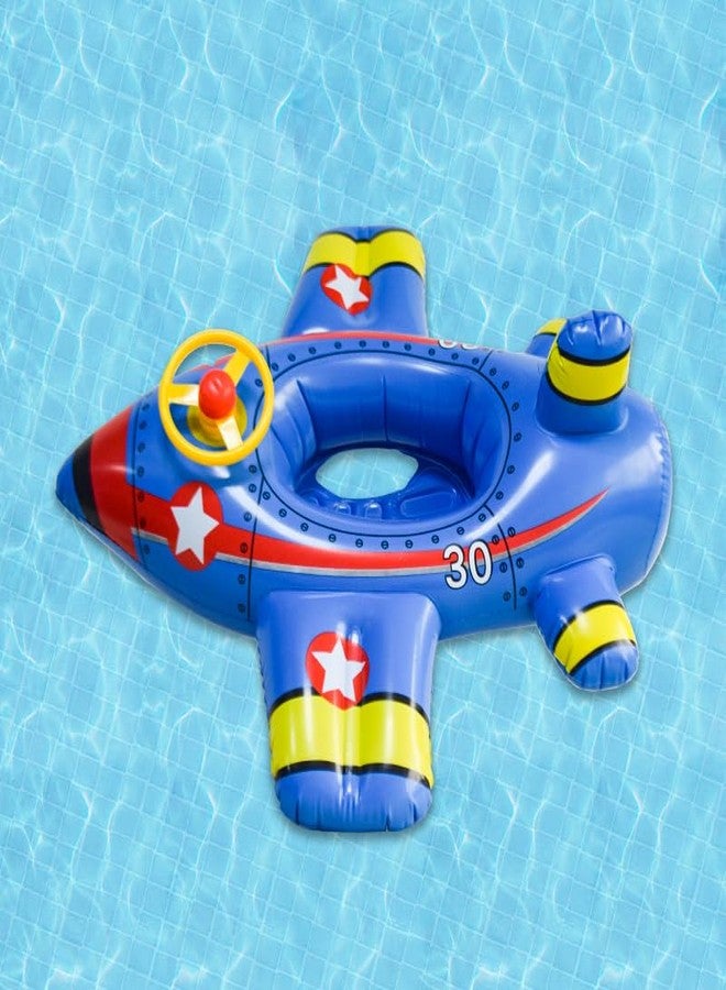 PRISO Swimming Baby Pool Plane Rings for Kids Inflatable Plane Swiming Learning Float Steering Handle Design Suitable Child Girls and Boys Use Tube. - Image 3