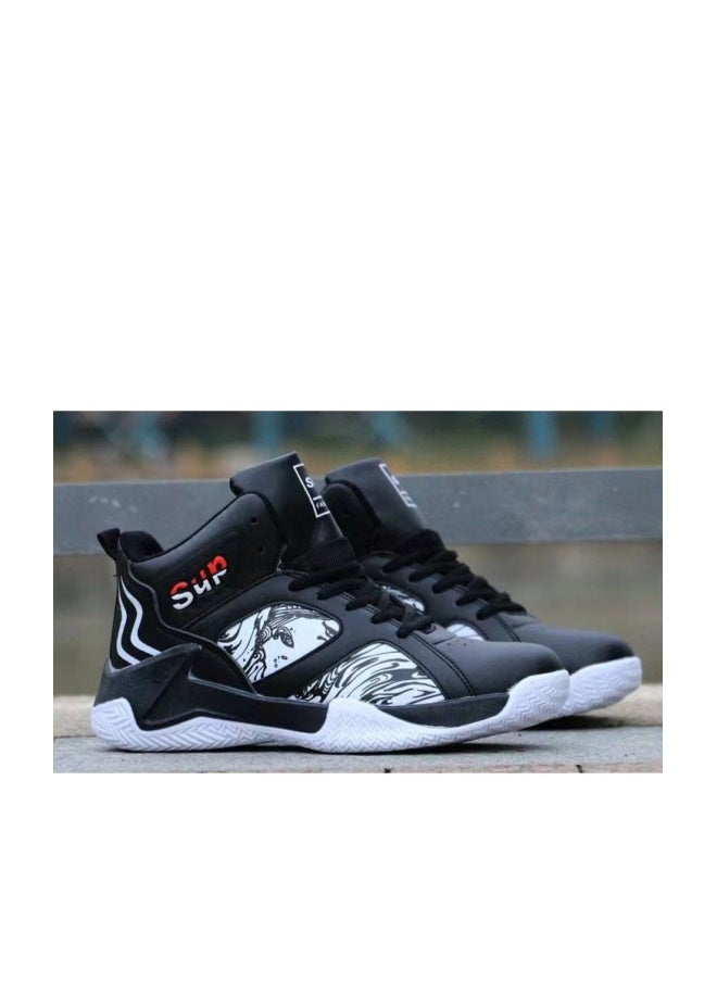 SUP Classic High Top Men's Shoes Thick Soled Wear-resistant Running Sports Shoes Spring/autumn Outdoor Travel Leisure Hiking Shoes - Image 1