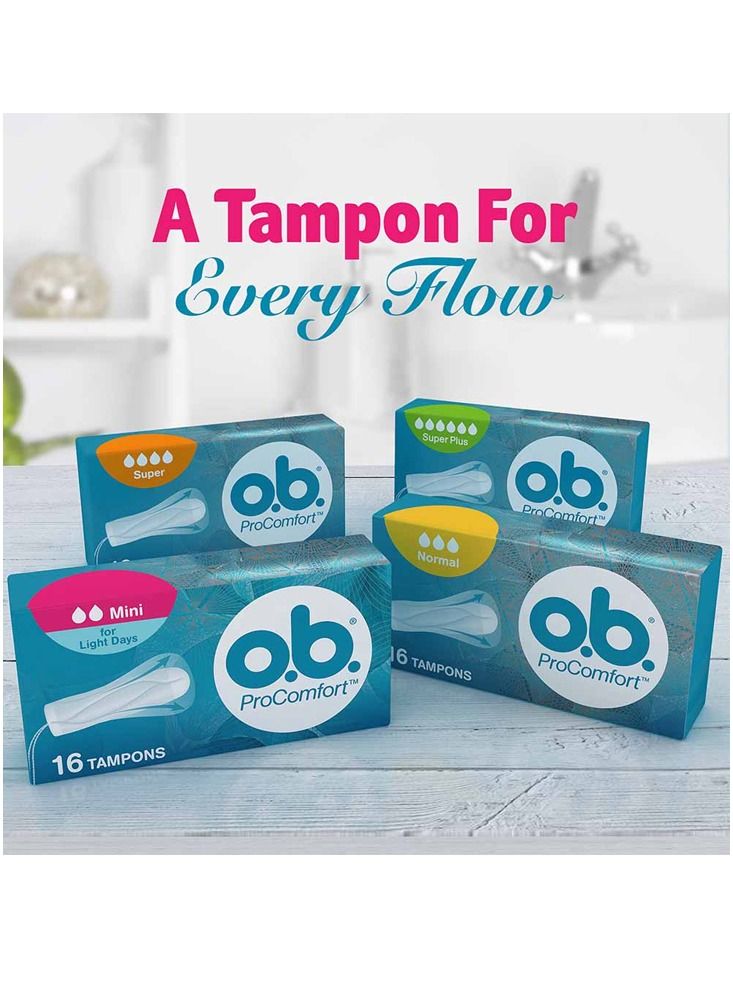 o.b. ProComfort OB Tampons, ProComfort, Super Plus, Pack of 16 tampons  - Image 3