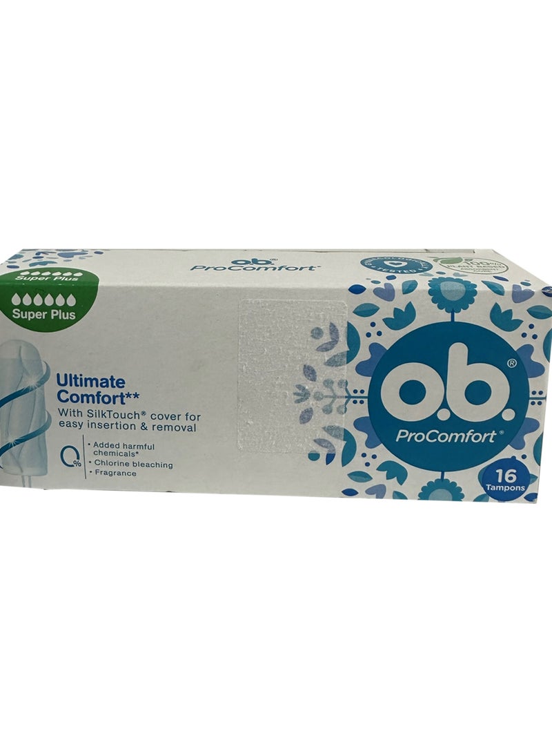 o.b. ProComfort OB Tampons, ProComfort, Super Plus, Pack of 16 tampons  - Image 5