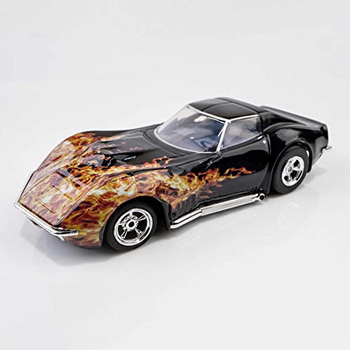AFX/Racemasters 1968 Corvette L88 Black/Flame AFX22051 HO Slot Racing Cars - Image 1