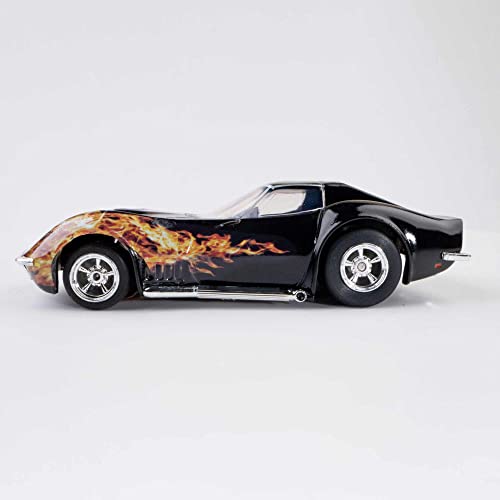 AFX/Racemasters 1968 Corvette L88 Black/Flame AFX22051 HO Slot Racing Cars - Image 2