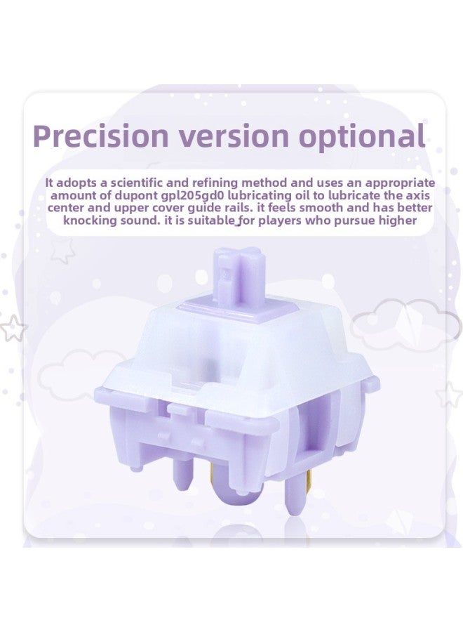 Rabbit Purple Shaft Customized Mechanical Shaft Body Five-leg Linear HIFI Mahjong Sound Smooth Feel In Stock-Color:Rabbit Purple Axis [Run 28g]] - Image 3