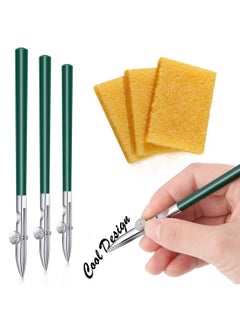 Zonon 6 Pieces Art Ruling Pen For Watercolor Painting Masking Fluid Tool Masking Fluid Pen And Glue Residue Eraser 70 X 50 X 8 Mm Ruling Ink Pen Set For Painting Drawing Mounting Art Artists 3 Sizes  - Image 1