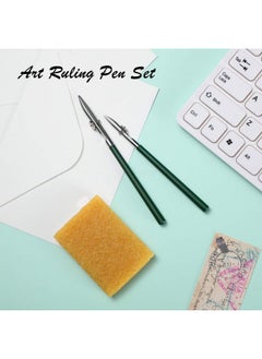 Zonon 6 Pieces Art Ruling Pen For Watercolor Painting Masking Fluid Tool Masking Fluid Pen And Glue Residue Eraser 70 X 50 X 8 Mm Ruling Ink Pen Set For Painting Drawing Mounting Art Artists 3 Sizes  - Image 2