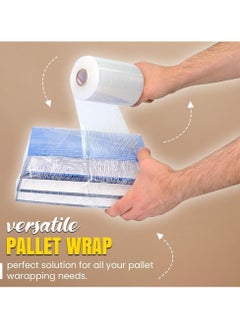 MARKQ [20 Roll] Mini Clear Stretch Film Wrap | 4" Heavy Duty Plastic Cling Wrap for Pallet, Packing & Moving  - Image 3