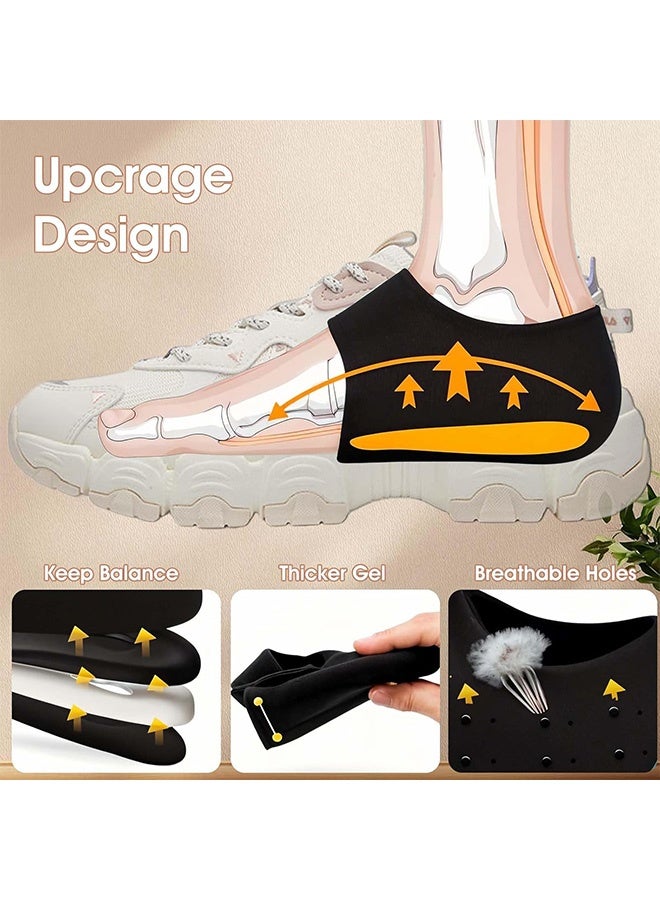 Quantum 6 PCS Heel Socks, Plantar Fasciitis Heel Cups for Pain, Heel Protectors Heel Cups Gel Cushion Support for Plantar Fasciitis - Image 3