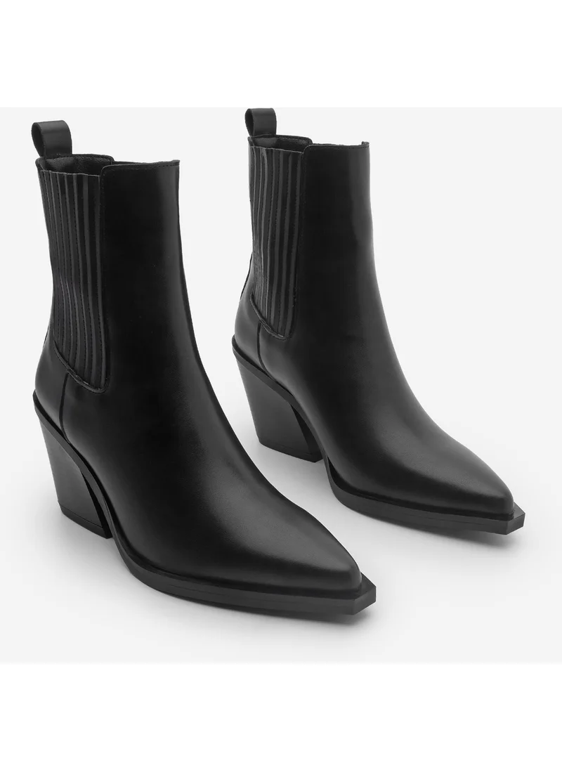 مارجين Margin Women's Pointed Toe Western Boots Erbe