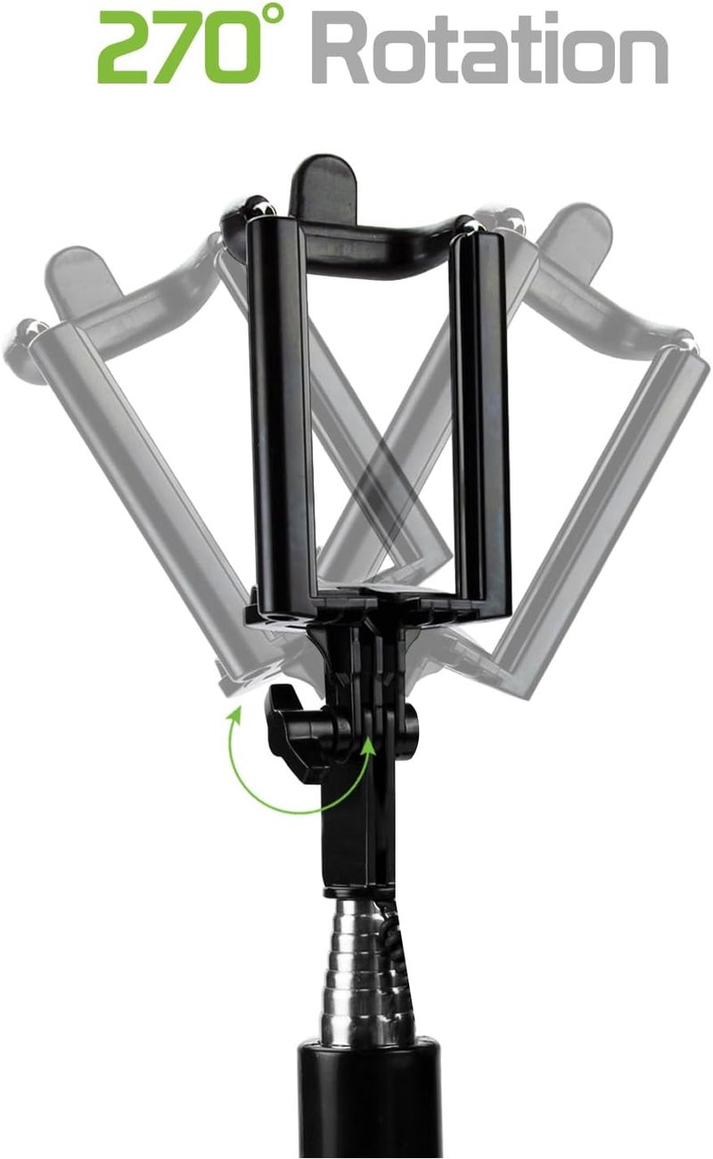 cellet Self-Portrait Stick: Premium Selfie Stick Extendable and Adjustable Compatible to Apple iPhone 15, 15 Plus, 15 Pro, 15 Pro Max, Galaxy S24, S24+, S24 Ultra and More - Image 5