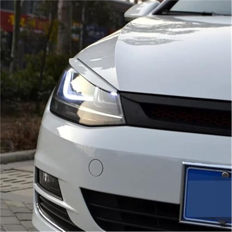 DEMULAX Headlight Eyebrow for VW Golf 7 MK7 GTI R - Image 4