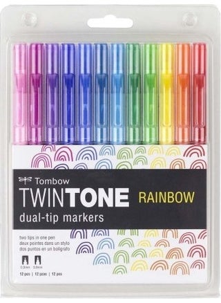 Twintone Dual Tip Markers Rainbow Color - Pack of 12 - pzsku/Z2CD91D8D45B834BBB686Z/45/_/1725725119/1f7960d7-5591-4ea1-bedc-7047a1841706