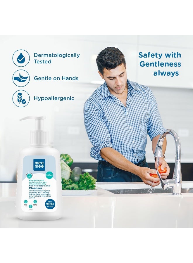 Mee Mee Anti-Bacterial Baby Liquid Cleanser for Fruits, Bottles, Accessories & Toys (500 ml - Bottle) - Image 5