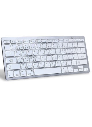 Portable Wireless Keyboard with Arabic/English Letters for iPad/iPad Pro/Air/Mini and Tablet iOS/Windows/Android and Mobile (White) - pzsku/Z2CD92D5678D99976BA17Z/45/_/1734781139/ae1b26a1-b614-40e5-9a5f-5c063652de7d