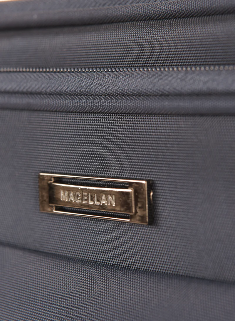 MAGELLAN Magellan Luxury Fabric Luggage Set, Lightweight Stamped, Multi Size 4 Pcs, Navy