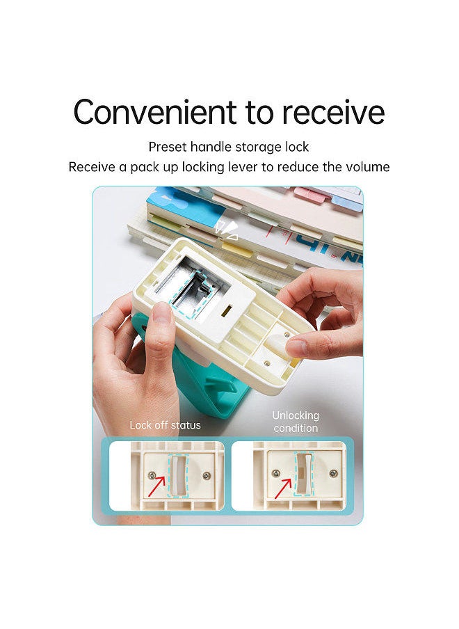 Kw-trio - BQJ-04 Tab Punch Loose-leaf Separator DIY Index Sticker Label Puncher Divider Paper Punch Machine Scrapbooking Embossing Tools for Crafts Bookmark Notepad Art Cards - Image 1