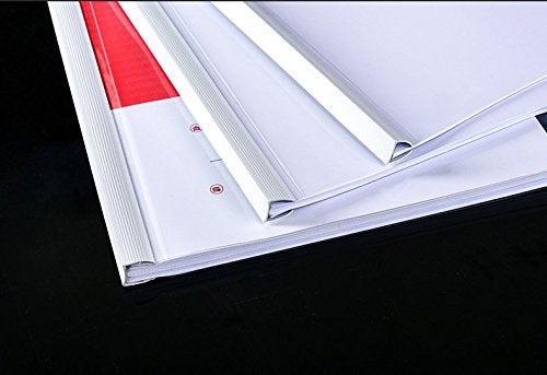 AKAHA Plastic File Folder with Sliding Bar(10mm) Report Covers, 40 Sheet Capacity, Transparent Resume Presentation File Folders Organizer Binder for A4 Size Paper, 10 Pcs - Image 3