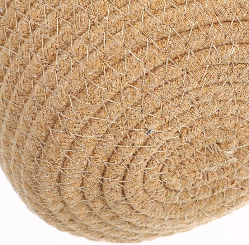 BESTonZON Woven Hanging Basket Wall Planter Cotton Rope Macrame Plant Holder for Indoor Outdoor Garden Balcony Decoration Brown - Image 3