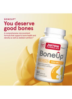 jarrow formulas Boneup Micronutrient Formula For Bone Health Dietary Supplement Includes Natural Sources Of Vitamin D3 Vitamin K2 (As Mk7) & Calcium 360 Capsules 180 Servings  - Image 4