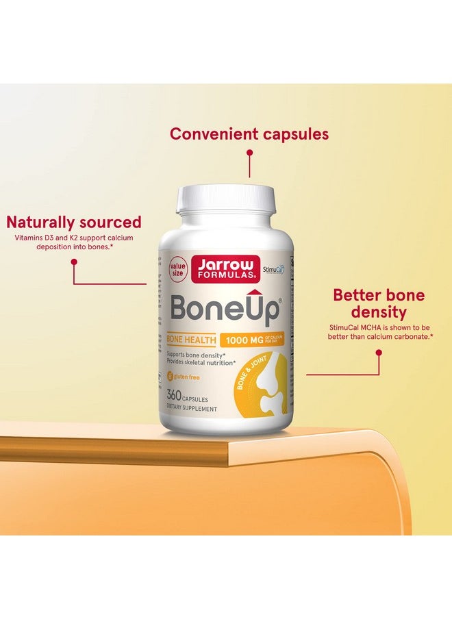 jarrow formulas - Boneup Micronutrient Formula For Bone Health Dietary Supplement Includes Natural Sources Of Vitamin D3 Vitamin K2 (As Mk7) & Calcium 360 Capsules 180 Servings - Image 1