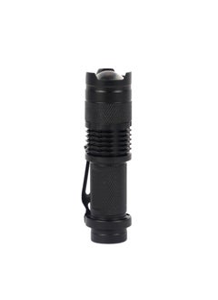 LUSTER 2pc Small LED flashlight with clip, black and silver  - Image 5