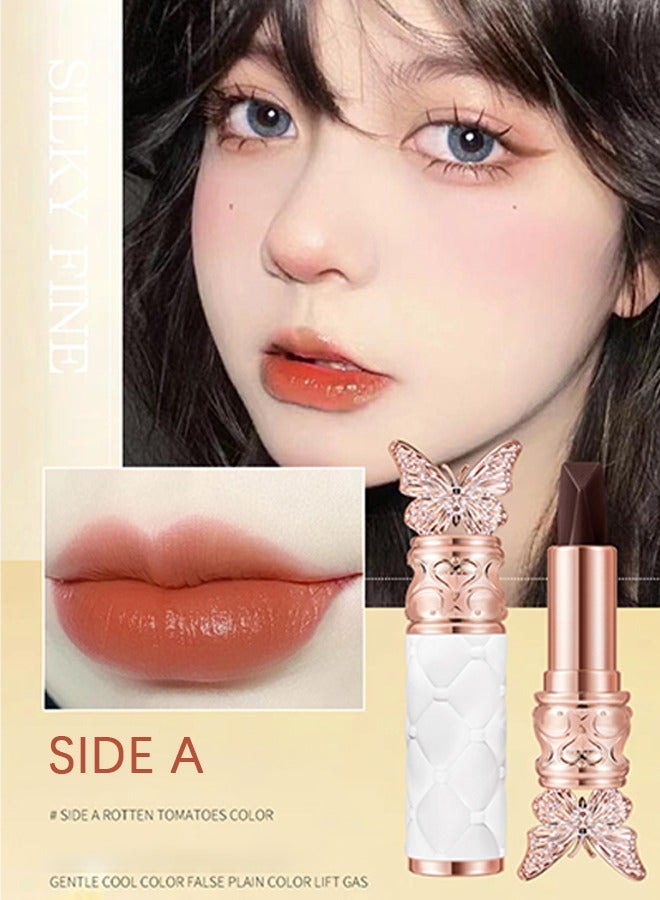 OCHEAL Satin Like Color Holding Tri-Color Lipstick,  Three-color lipstick set, long-lasting, non-stick, waterproof, bright red, bright orange, rose red - Image 4