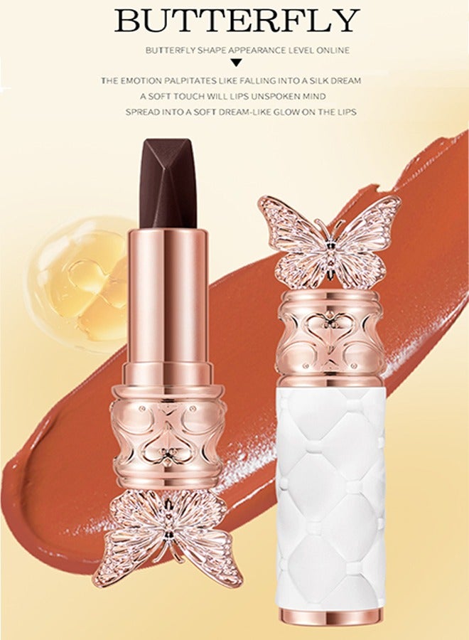 OCHEAL Satin Like Color Holding Tri-Color Lipstick,  Three-color lipstick set, long-lasting, non-stick, waterproof, bright red, bright orange, rose red - Image 3