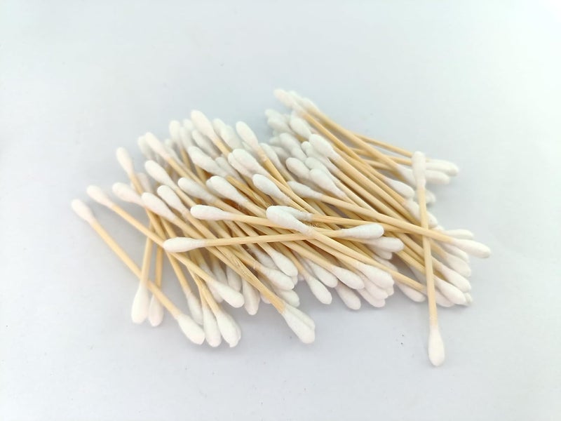 advancedestore Pack of 2 Round Heads Ear Cleaner Buds each pack 250 pieces 100 Biodegradable EnvironmentFriendly Cotton Swab Stick MultiFunctional Tool for Cleaning Needs - Image 5