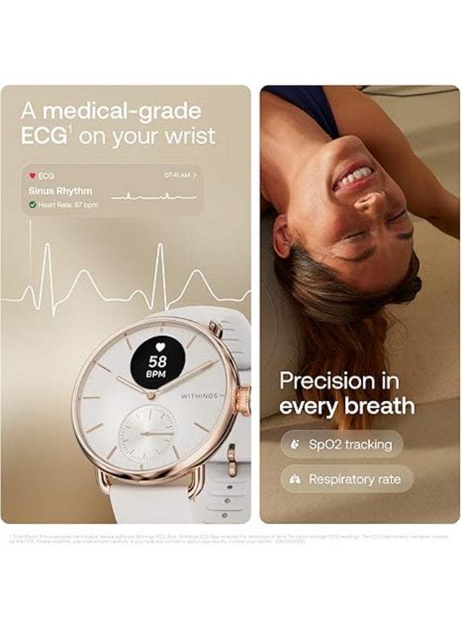 WITHINGS Scanwatch 2 38mm RG White - Image 4