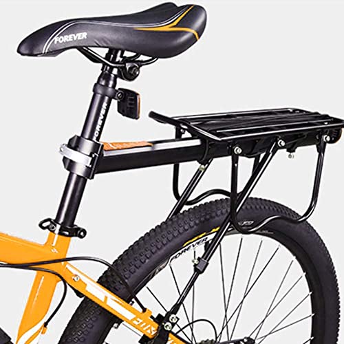 Linist Bicycle Rear Rack Back Seat Luggage Rack Holder Carrier for Panniers Bags, Luggage, Cargo, Aluminum Alloy Adjustable with Reflector for Cycling - Image 3