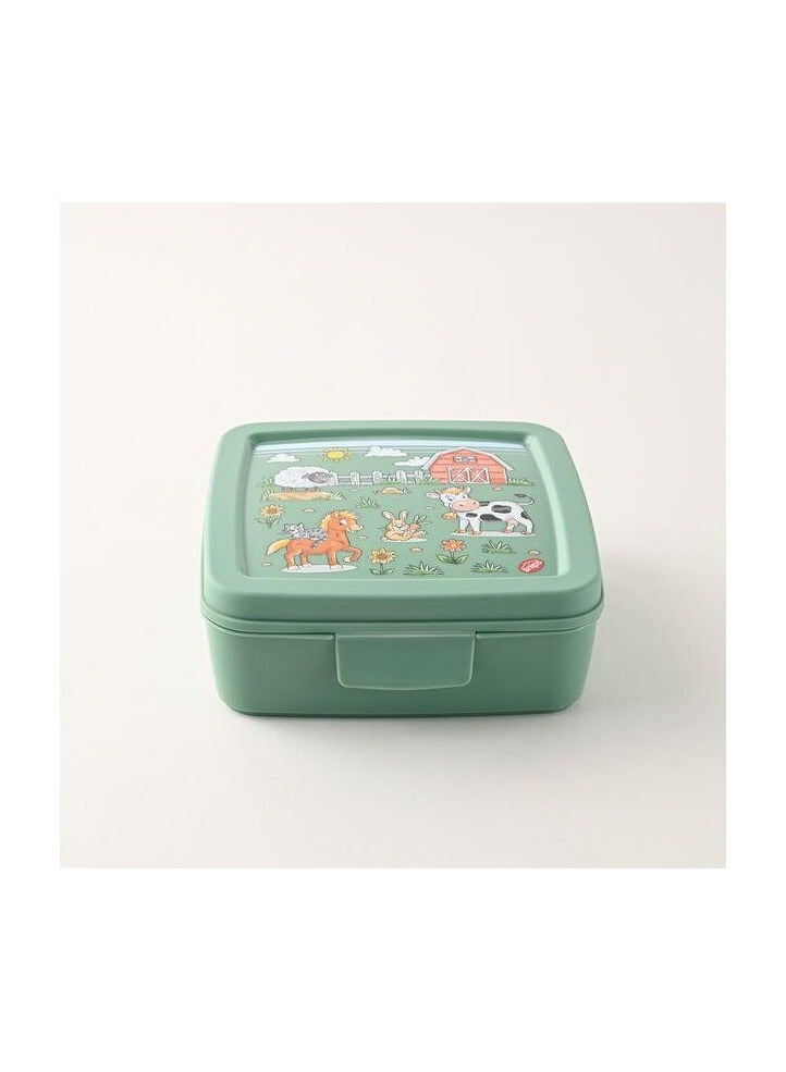 SNIPS Square Sandwich Box 500ml, Green - Image 1