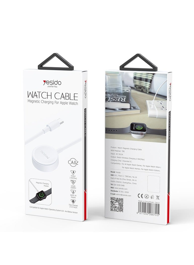 Yesido Yesido Watch Magnetic Charger From USB-C Cable, 1 Meter, White - CA112 - Image 3