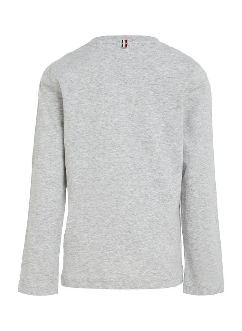 Tommy Hilfiger Grey Heather Long-Sleeve T-Shirt for Men | Best Price UAE