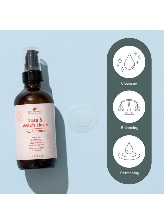 Plant Therapy Rose & Witch Hazel Facial Toner 4 oz Helps Minimize The Look of Pores, Balances Excess Oil & Shine, Hydrating & Soothing - Image 5