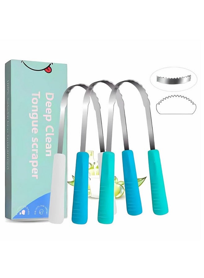 Generic Metal Tongue Scraper for Adults Double Sided Bad Breath Treatment 100% Stainless Steel Tough Scraper for Oral Care & Chronic Halitosis Relief Cleaner  - Image 1