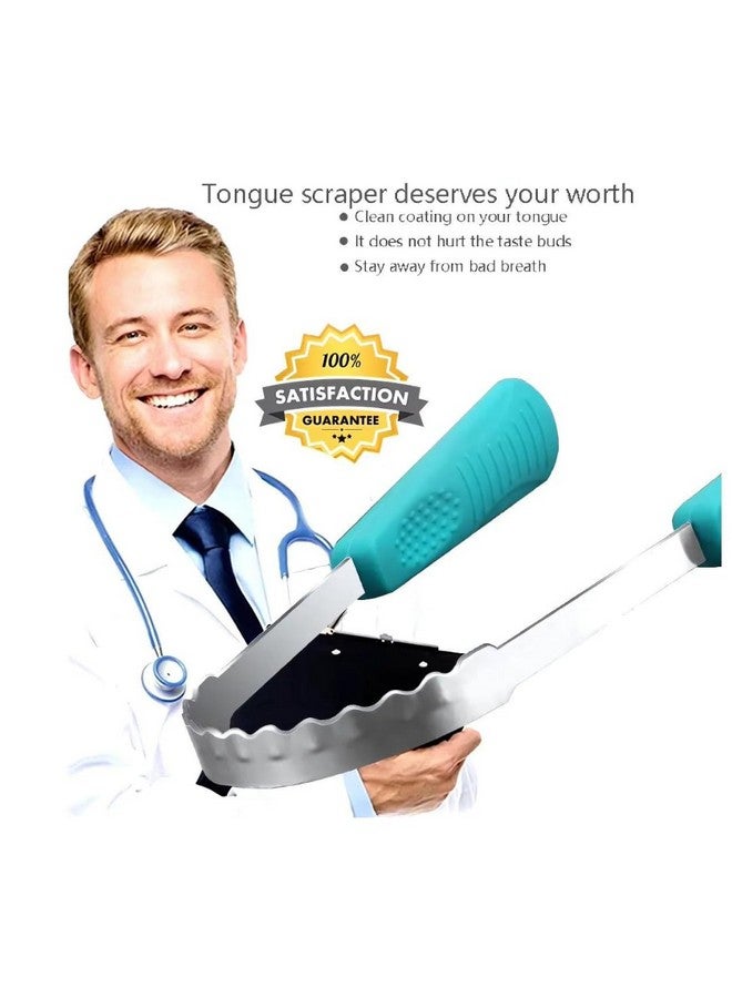 Generic Metal Tongue Scraper for Adults Double Sided Bad Breath Treatment 100% Stainless Steel Tough Scraper for Oral Care & Chronic Halitosis Relief Cleaner  - Image 4
