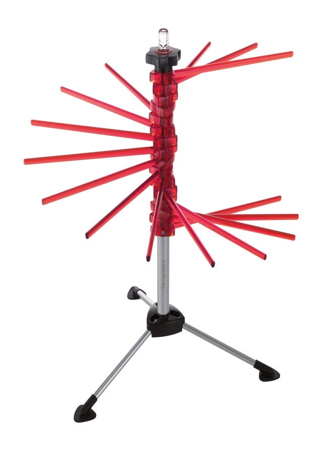 MARCATO Atlas Tacapasta Collapsible Pasta and Noodle Drying Rack, Steel and Polycarbonate, Red - Image 4