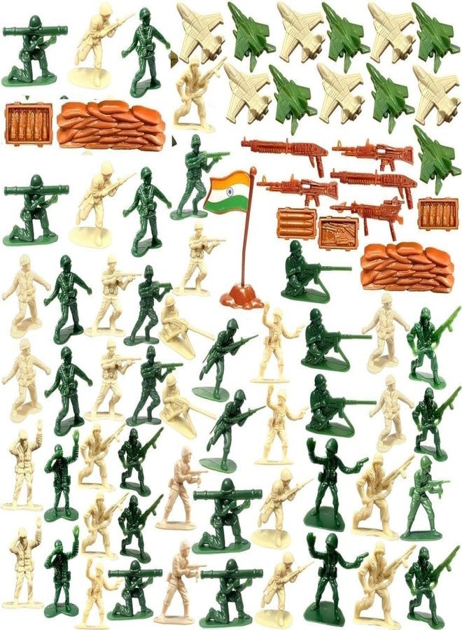 SEE More Than 61 Pcs Army Soldier Toy Set with Tanks, Fighter Jets, Weapons & Accessories, Military Action Figures Playset for Boys & Girls - Image 4