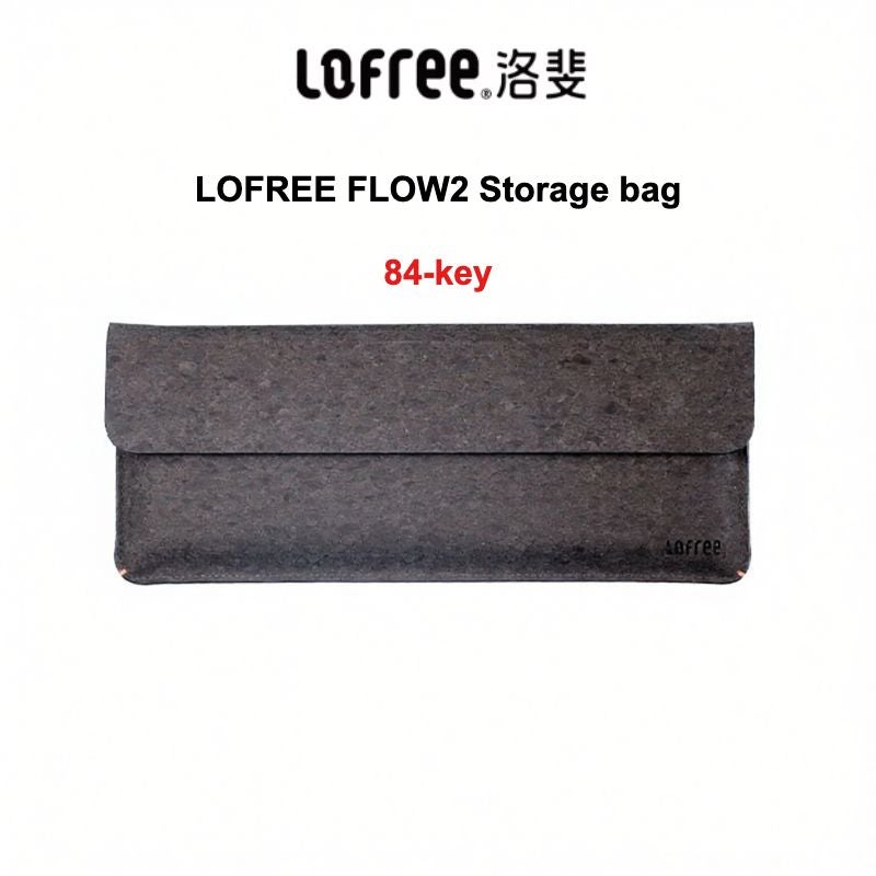 FLOW2 Lofree Flow2 Keyboard Storage Bag 84-Key, Dark Brown Carrying Pouch - Image 1