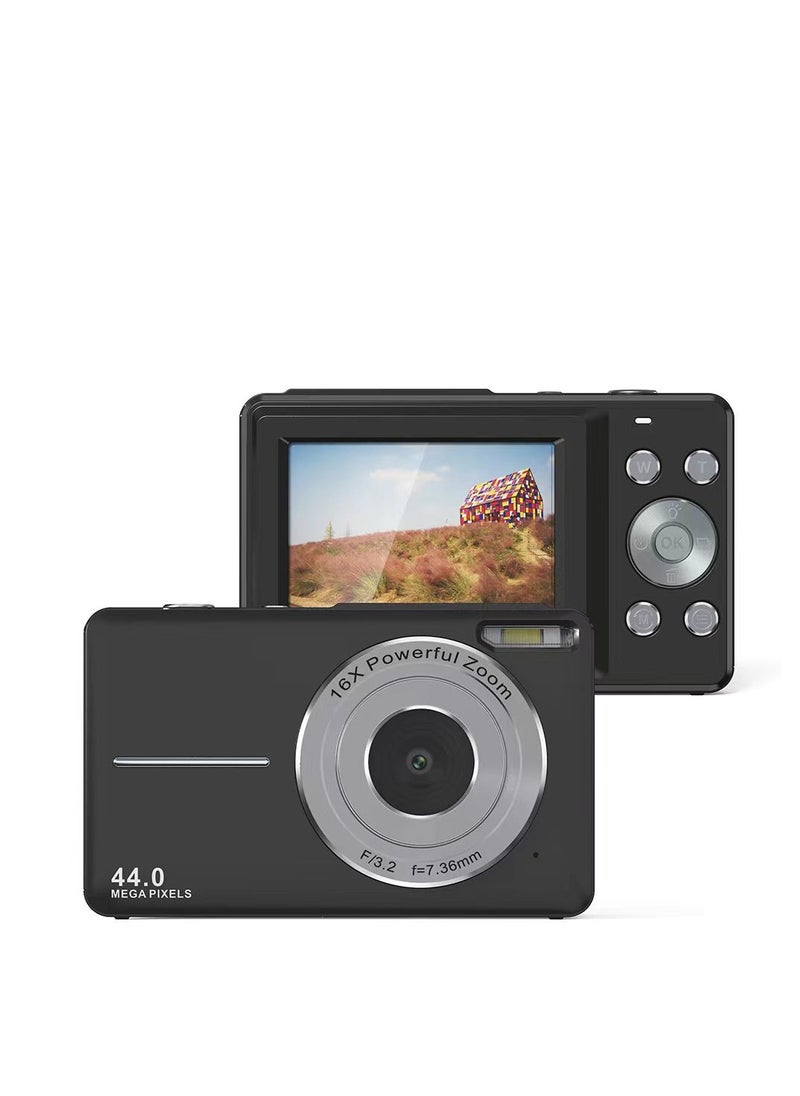 GULFLINK Kids Digital Camera 1080P 48MP Digital Cameras for Photography, Digital Point and Shoot Camera for Kids(Black)  - Image 1