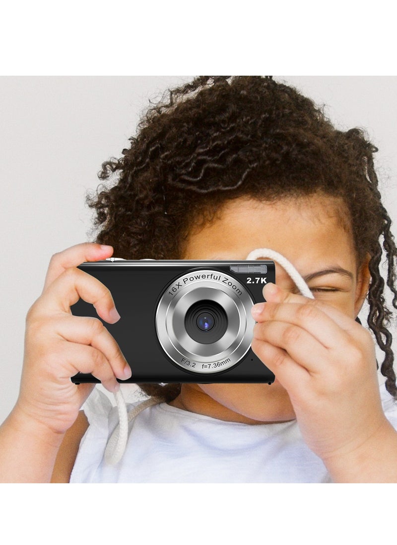 GULFLINK Kids Digital Camera 1080P 48MP Digital Cameras for Photography, Digital Point and Shoot Camera for Kids(Black)  - Image 5