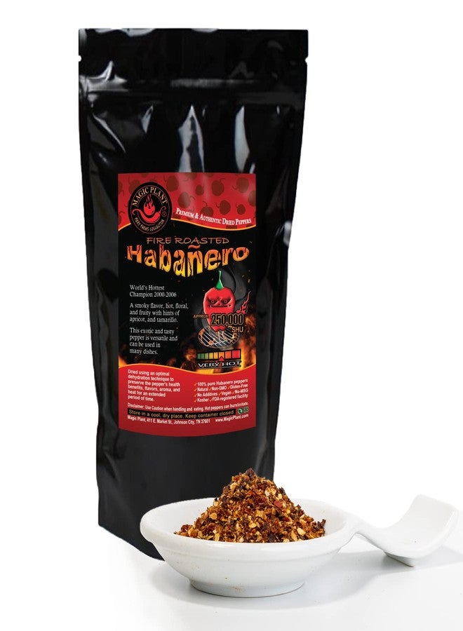 Magic Plant رقائق فلفل هابانيرو مدخنة من ماجيك بلانت، عبوة كبيرة وزنها رطل واحد - تتراوح حرارتها بين 100 ألف و350 ألف وحدة حرارية سكوفيل، بنكهة غنية ومدخنة، فلفل حار مطحون طبيعي بالكامل - مثالية لتتبيلات الشواء، والصلصات الحارة، والصلصات الحارة. - Image 1