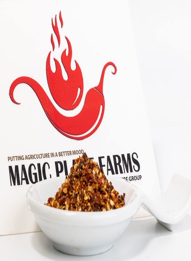 Magic Plant رقائق فلفل هابانيرو مدخنة من ماجيك بلانت، عبوة كبيرة وزنها رطل واحد - تتراوح حرارتها بين 100 ألف و350 ألف وحدة حرارية سكوفيل، بنكهة غنية ومدخنة، فلفل حار مطحون طبيعي بالكامل - مثالية لتتبيلات الشواء، والصلصات الحارة، والصلصات الحارة. - Image 2