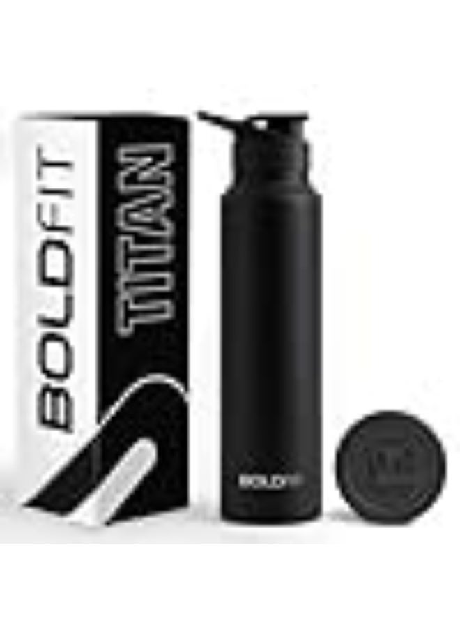 Boldfit Stainless Steel Water Bottle 1 Litre – BPA-Free, Leak-Proof & Rust-Free Metal Bottle with Handle – Lightweight, Food-Grade, Easy to Clean – Ideal for Office, Gym, School, Travel & Fridge Use - Image 1