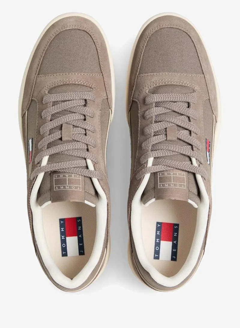 TOMMY JEANS  Cupsole Leather Deatil Low Top Sneakers for Men | Best Price UAE