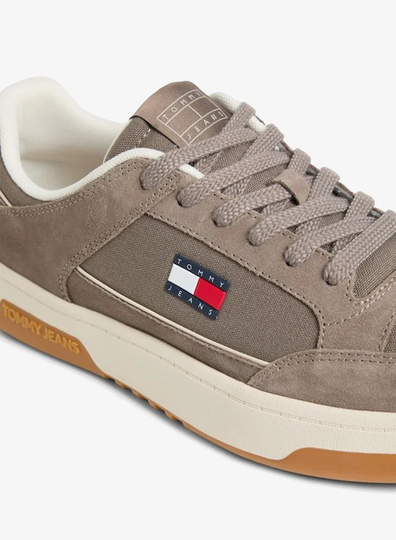 TOMMY JEANS  Cupsole Leather Deatil Low Top Sneakers for Men | Best Price UAE