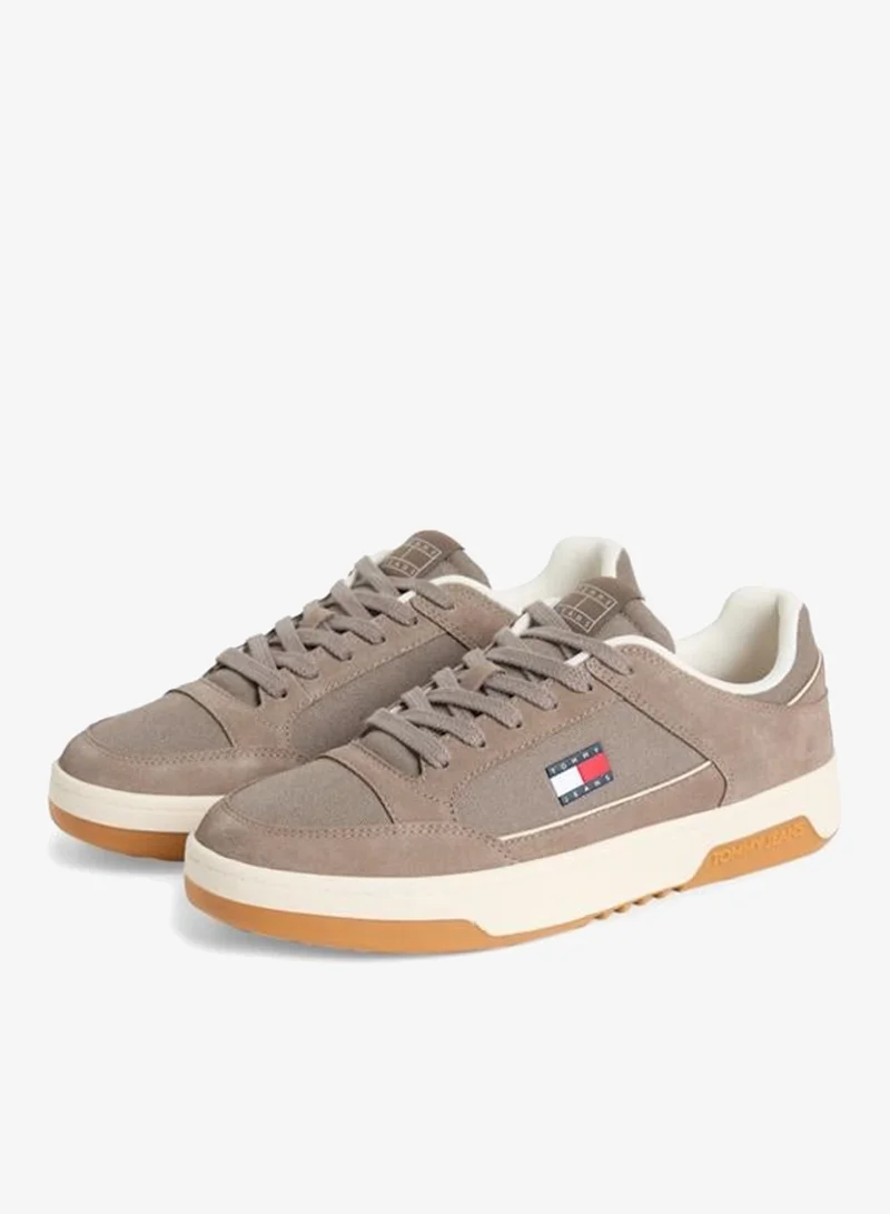 TOMMY JEANS  Cupsole Leather Deatil Low Top Sneakers for Men | Best Price UAE