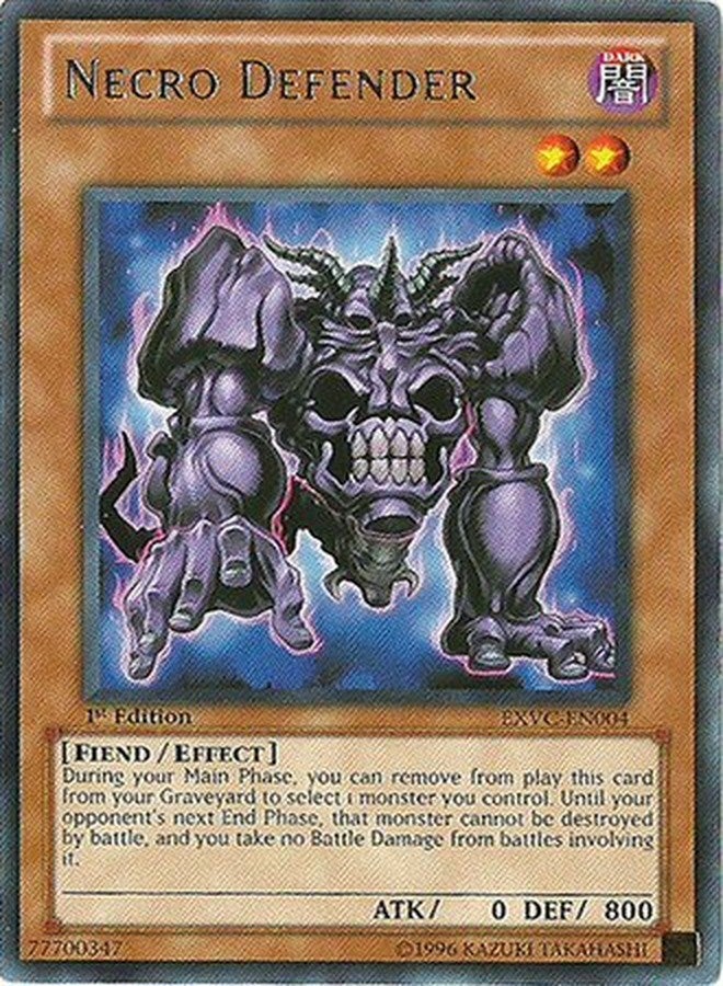 Yu-Gi-Oh! - Necro Defender (EXVC-EN004) - Extreme Victory - 1st Edition - Rare - Image 1